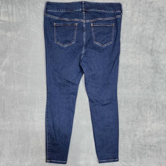 Torrid Jegging Jeans Super Soft Skinny High Rise Dark Wash Stretch Size 16 Short - Picture 2 of 8